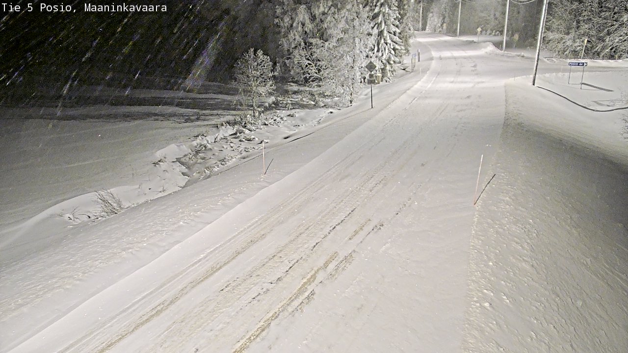 Kelikamerat Kuva Tie 5 Posio, Maaninkavaara, Posio, Lappi