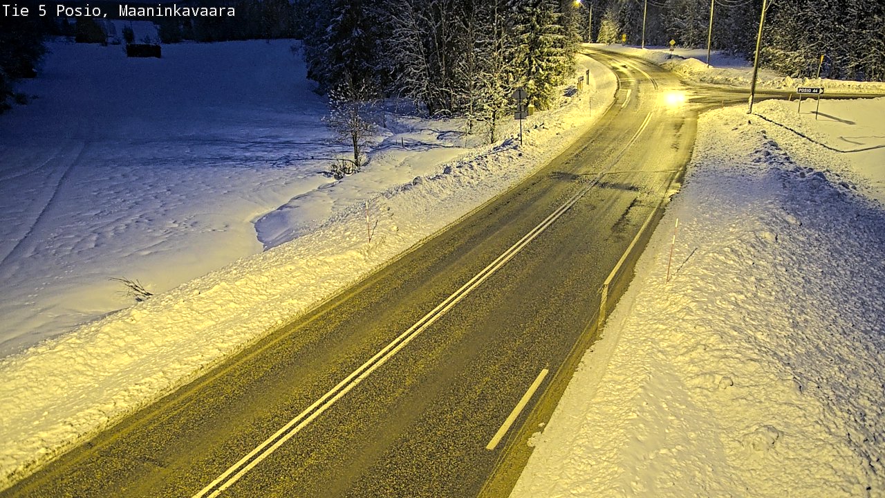 Kelikamerat Kuva Tie 5 Posio, Maaninkavaara, Posio, Lappi
