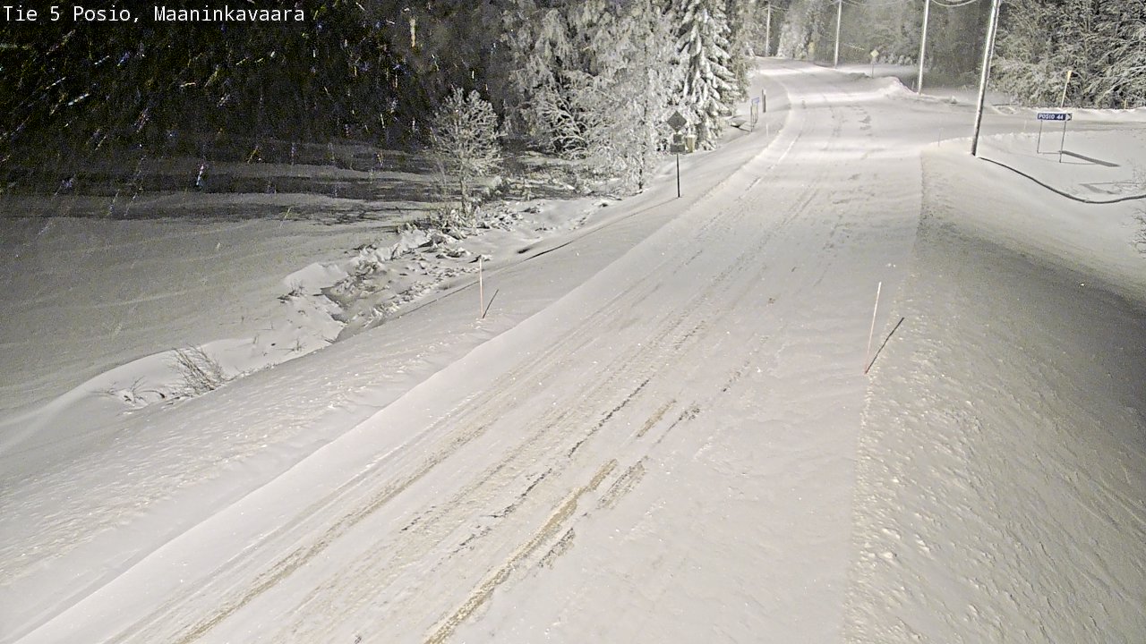 Kelikamerat Kuva Tie 5 Posio, Maaninkavaara, Posio, Lappi