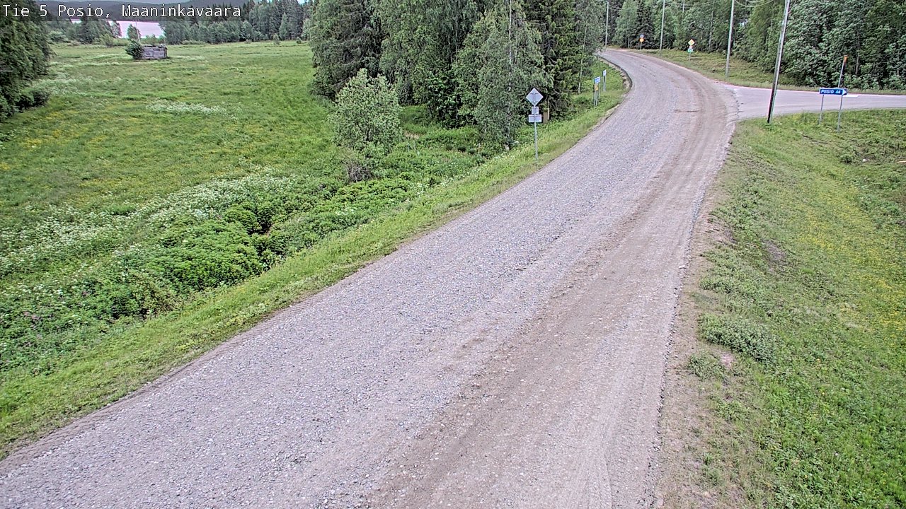 Kelikamerat Kuva Tie 5 Posio, Maaninkavaara, Posio, Lappi