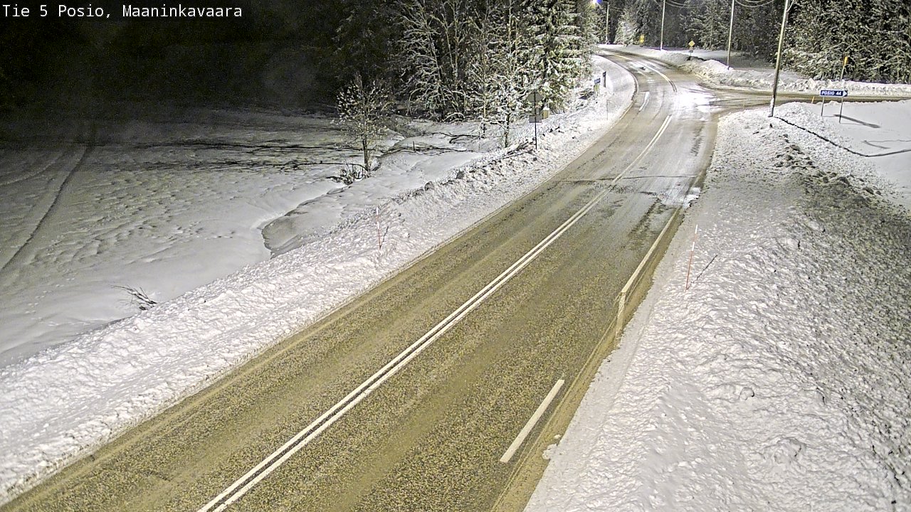 Kelikamerat Kuva Tie 5 Posio, Maaninkavaara, Posio, Lappi