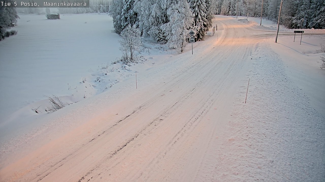 Weather Camera Image Road 5 Posio, Maaninkavaara, Posio, Lappi