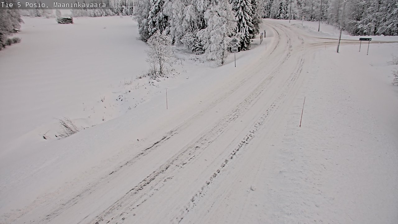 Weather Camera Image Road 5 Posio, Maaninkavaara, Posio, Lappi
