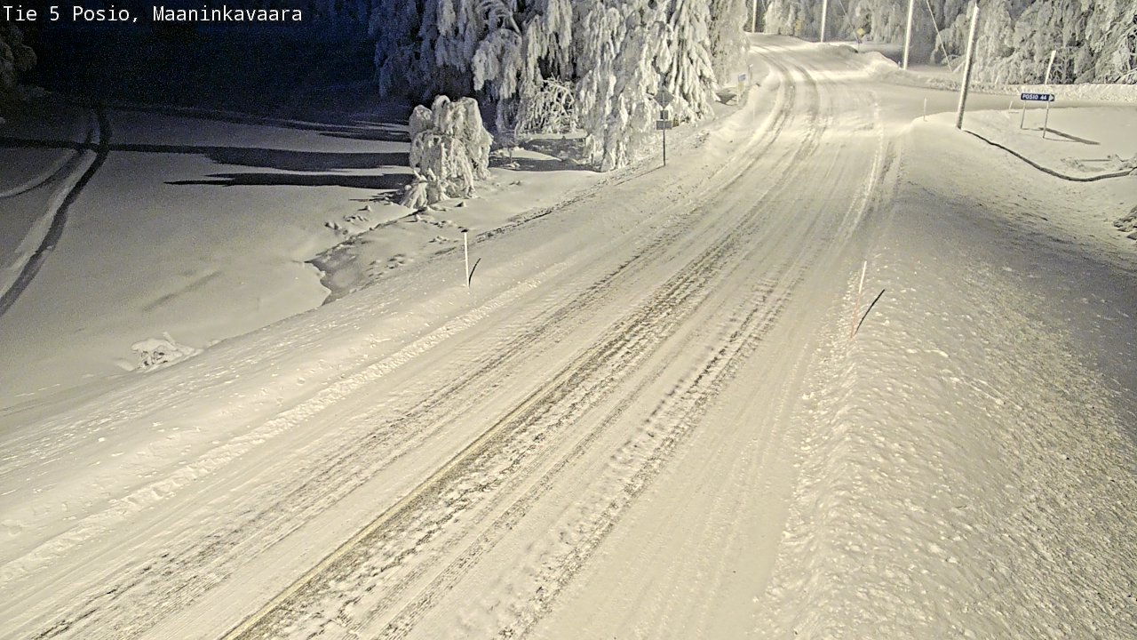 Kelikamerat Kuva Tie 5 Posio, Maaninkavaara, Posio, Lappi