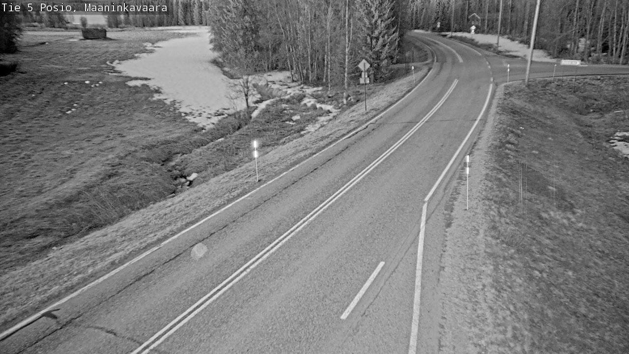 Weather Camera Image Väg 5 Posio, Maaninkavaara, Posio, Lappi