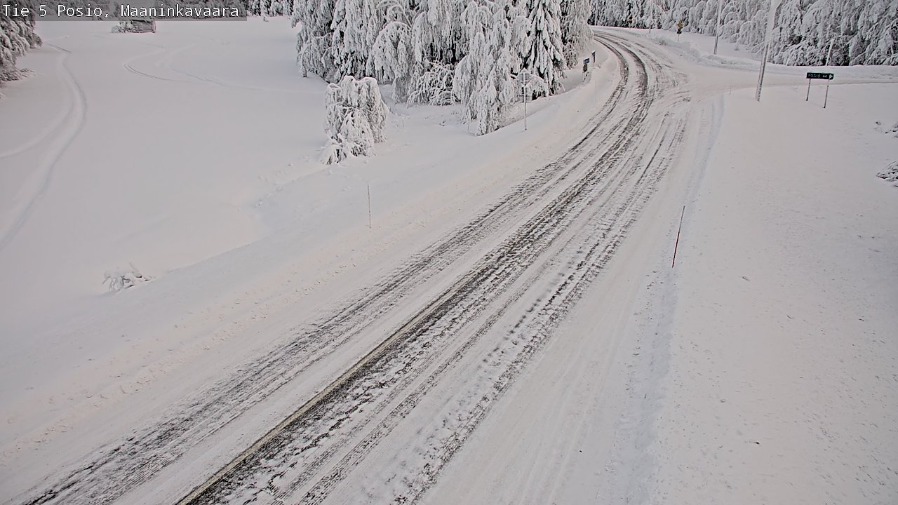 Kelikamerat Kuva Tie 5 Posio, Maaninkavaara, Posio, Lappi