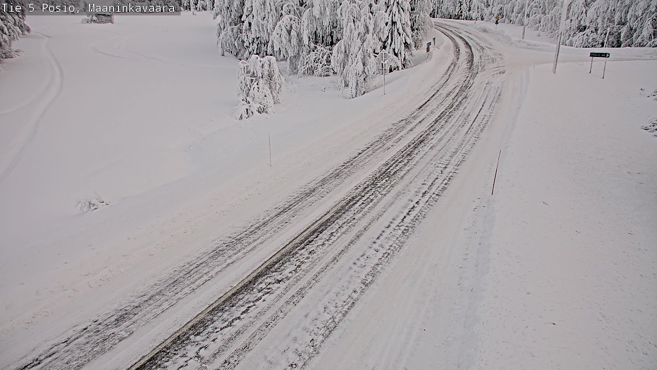 Kelikamerat Kuva Tie 5 Posio, Maaninkavaara, Posio, Lappi