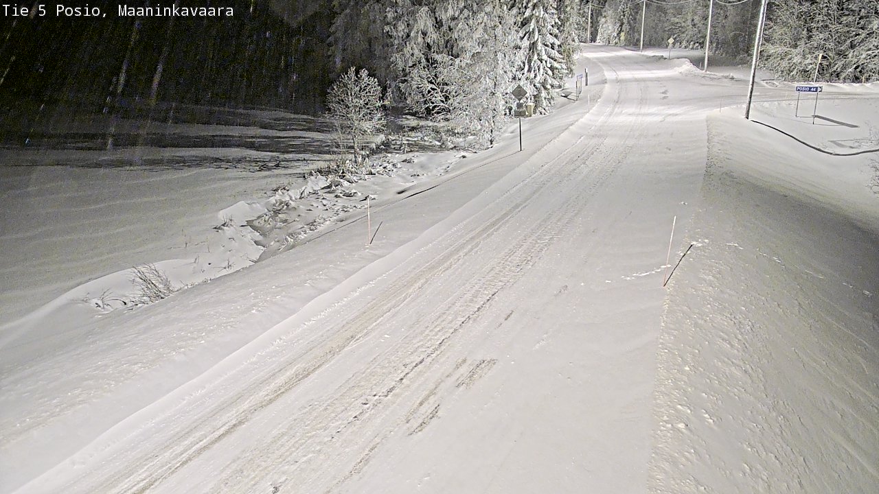 Kelikamerat Kuva Tie 5 Posio, Maaninkavaara, Posio, Lappi
