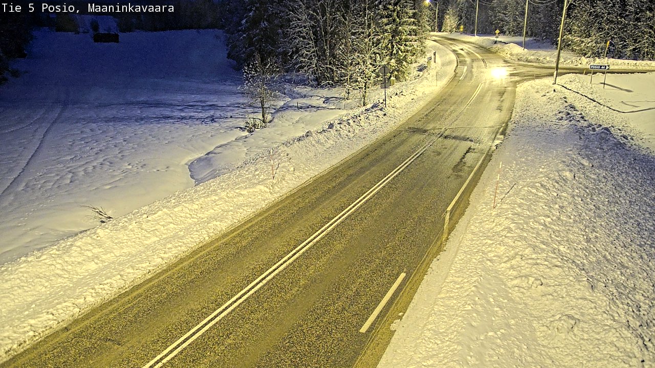 Kelikamerat Kuva Tie 5 Posio, Maaninkavaara, Posio, Lappi