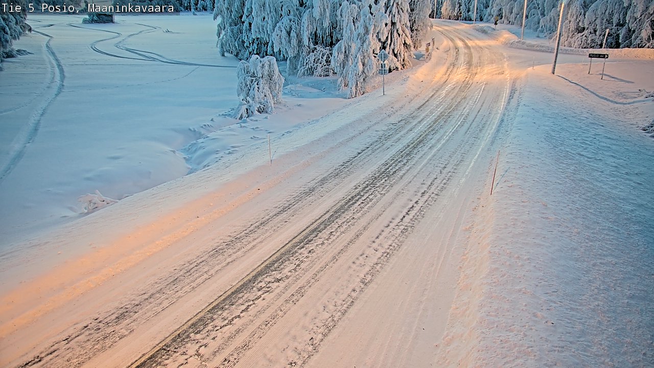 Kelikamerat Kuva Tie 5 Posio, Maaninkavaara, Posio, Lappi