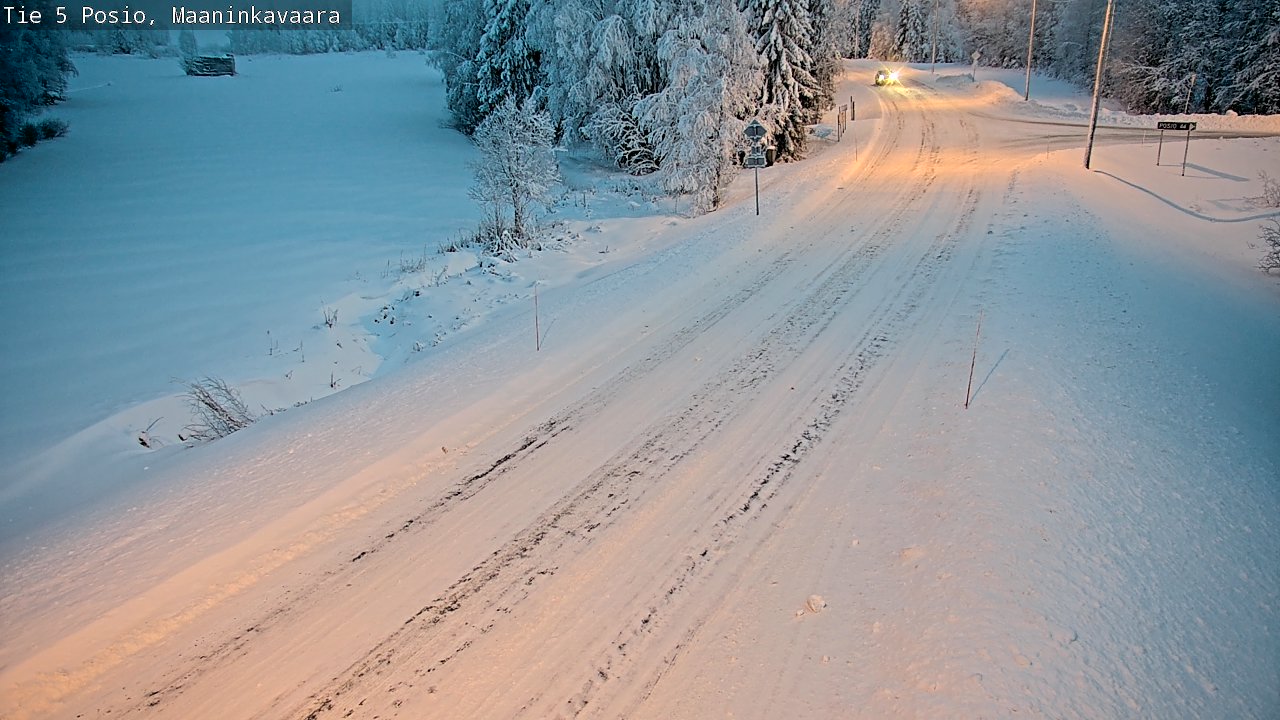 Weather Camera Image Road 5 Posio, Maaninkavaara, Posio, Lappi