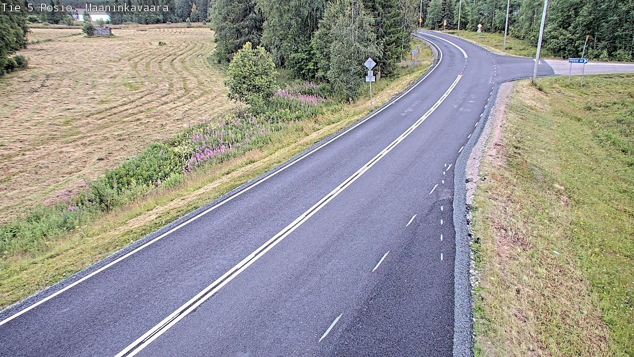 Kelikamerat Kuva Tie 5 Posio, Maaninkavaara, Posio, Lappi