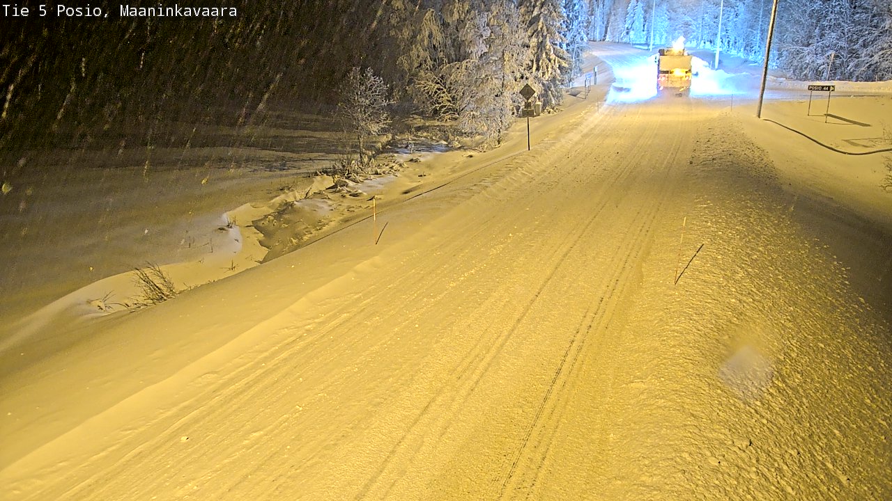 Weather Camera Image Road 5 Posio, Maaninkavaara, Posio, Lappi
