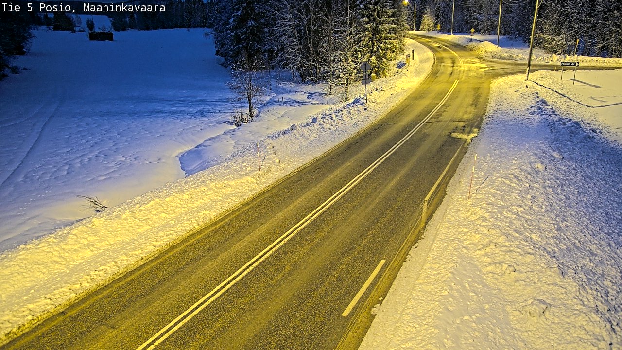 Kelikamerat Kuva Tie 5 Posio, Maaninkavaara, Posio, Lappi