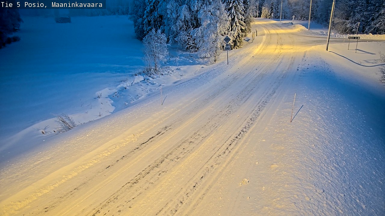 Weather Camera Image Road 5 Posio, Maaninkavaara, Posio, Lappi