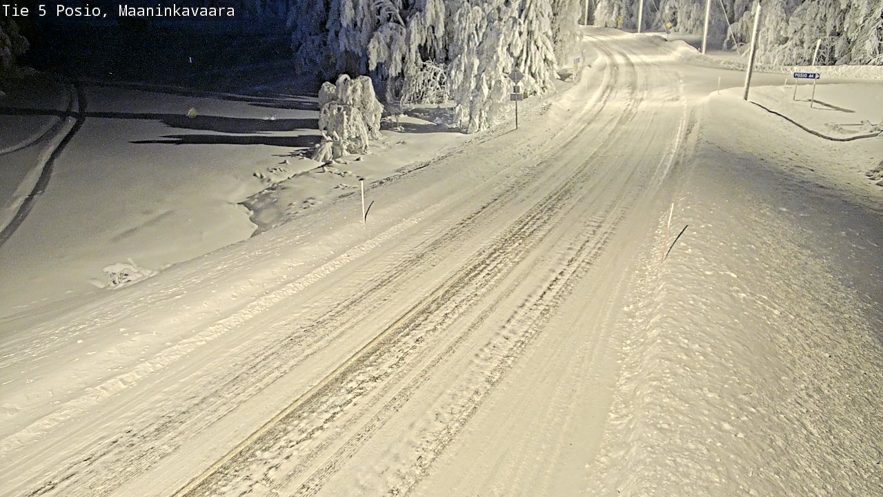 Kelikamerat Kuva Tie 5 Posio, Maaninkavaara, Posio, Lappi