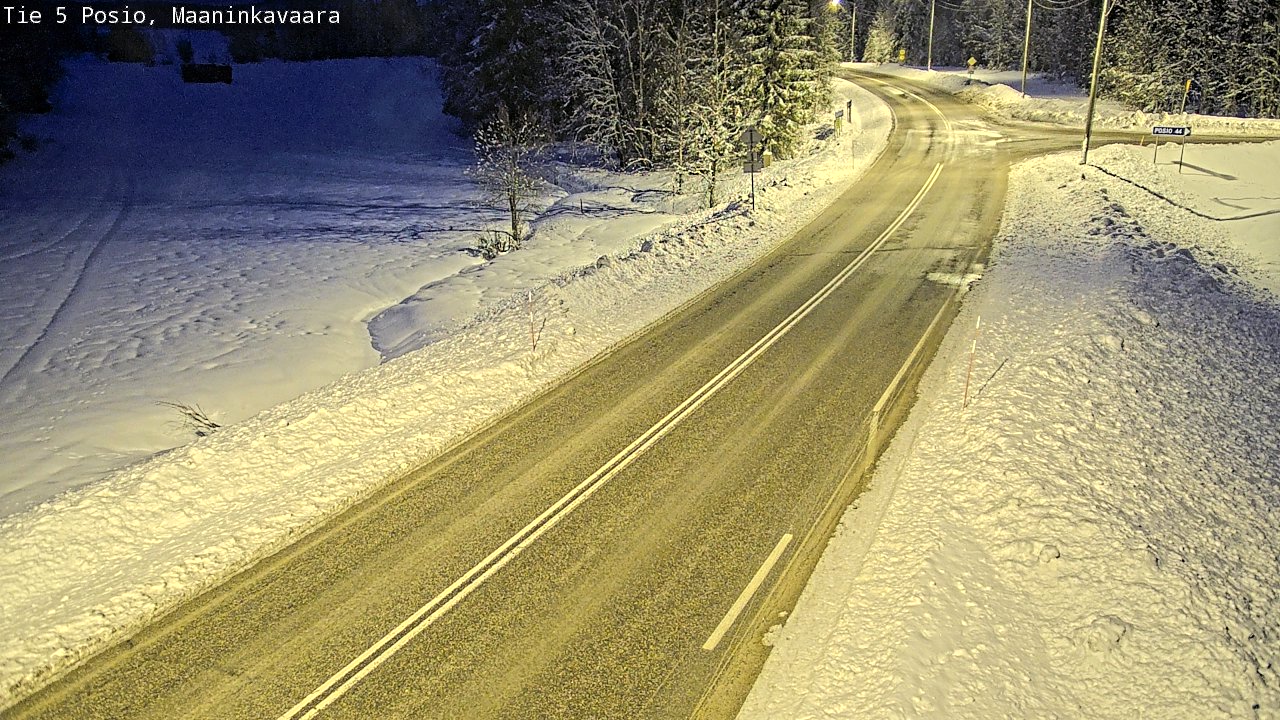 Kelikamerat Kuva Tie 5 Posio, Maaninkavaara, Posio, Lappi