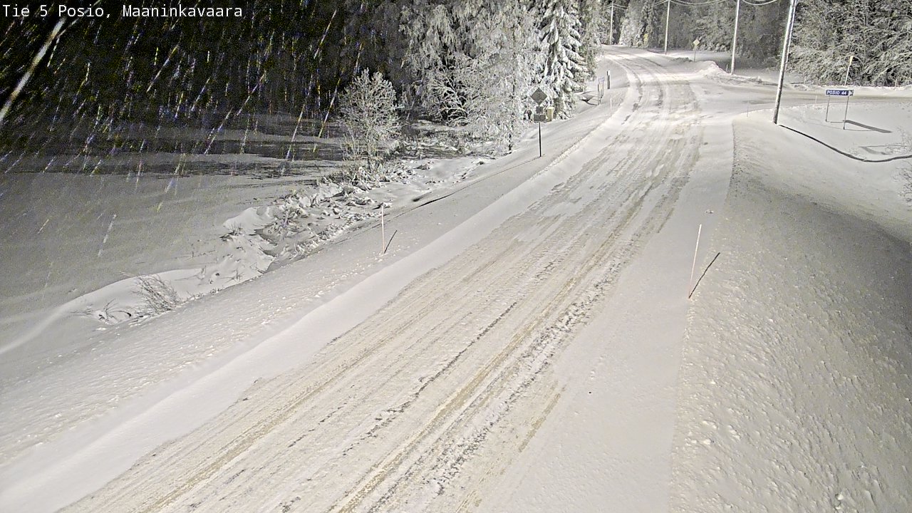 Kelikamerat Kuva Tie 5 Posio, Maaninkavaara, Posio, Lappi