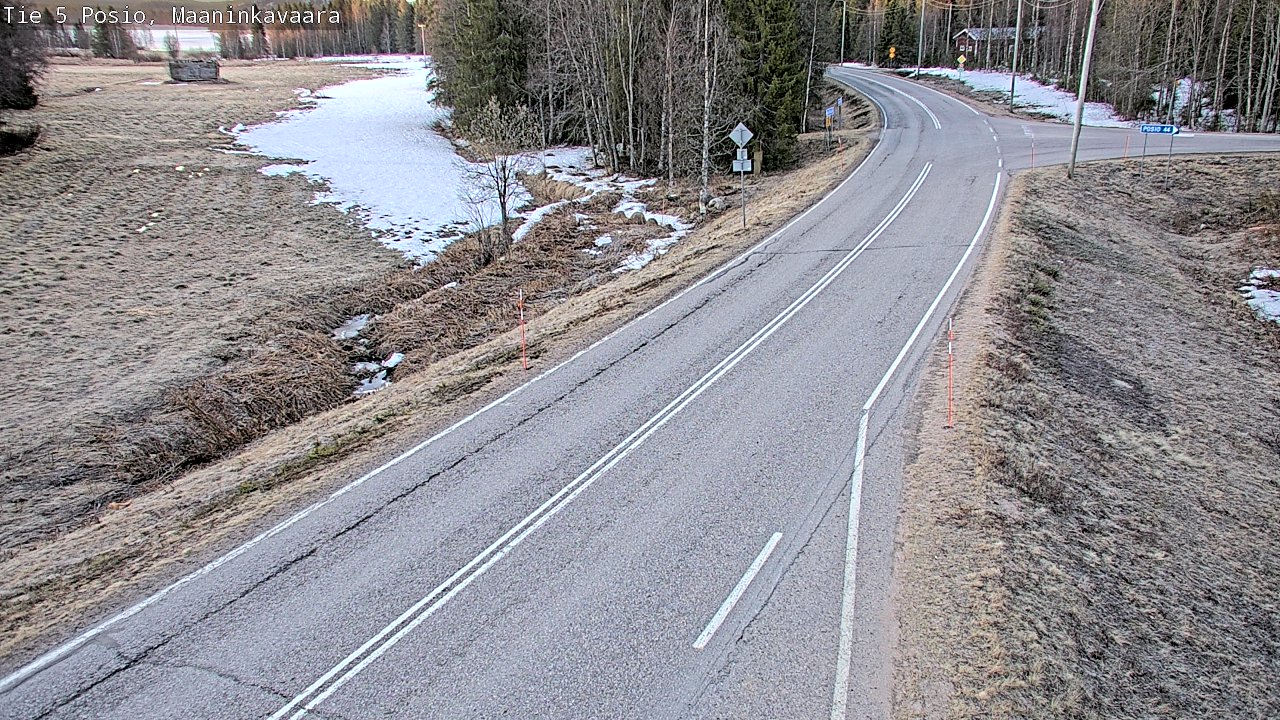 Weather Camera Image Väg 5 Posio, Maaninkavaara, Posio, Lappi