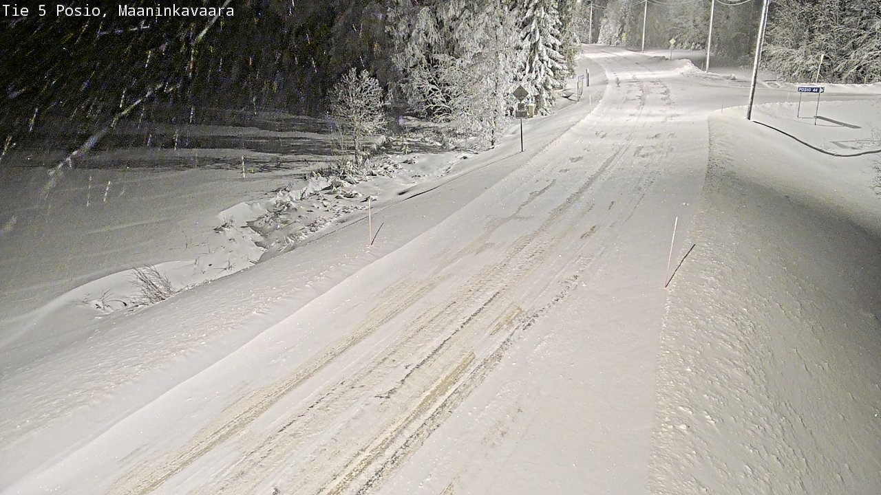 Kelikamerat Kuva Tie 5 Posio, Maaninkavaara, Posio, Lappi