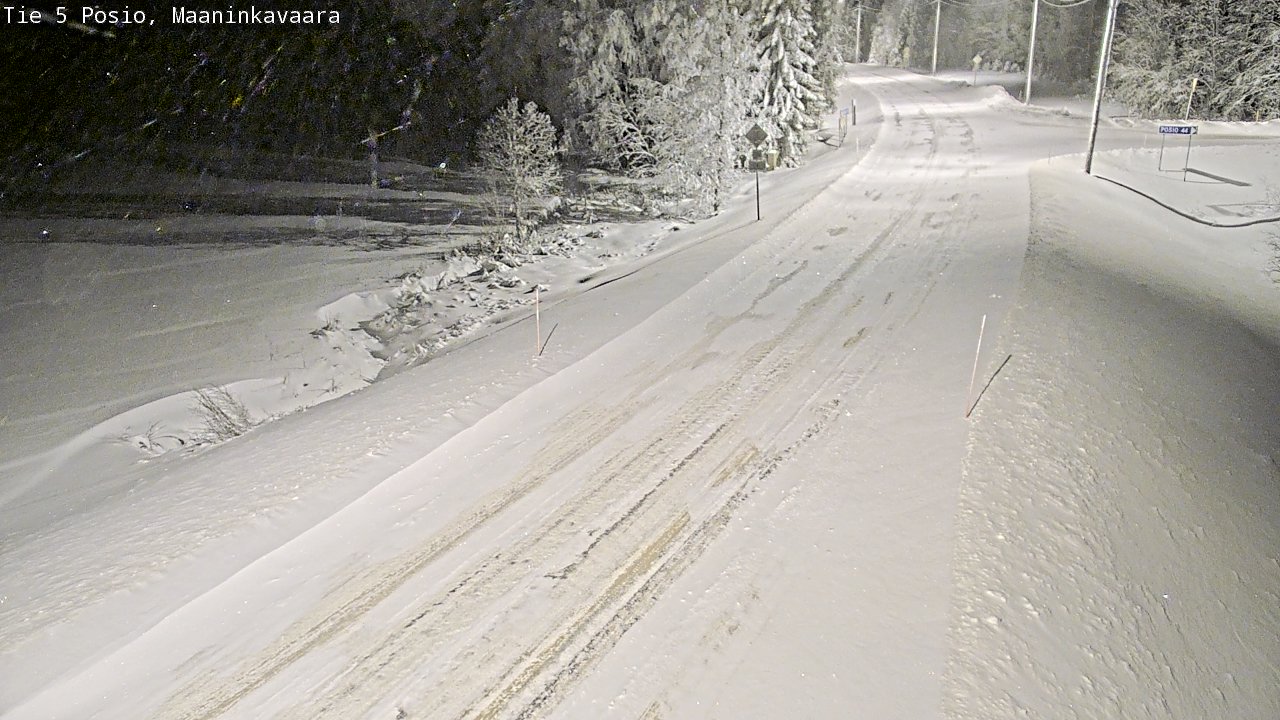 Kelikamerat Kuva Tie 5 Posio, Maaninkavaara, Posio, Lappi