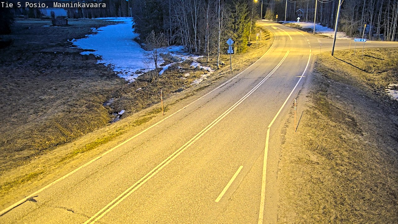 Weather Camera Image Väg 5 Posio, Maaninkavaara, Posio, Lappi