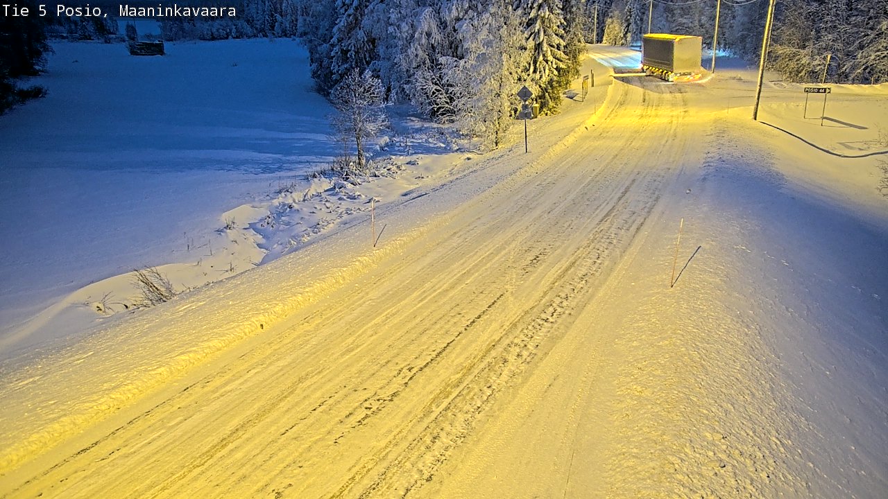 Kelikamerat Kuva Tie 5 Posio, Maaninkavaara, Posio, Lappi
