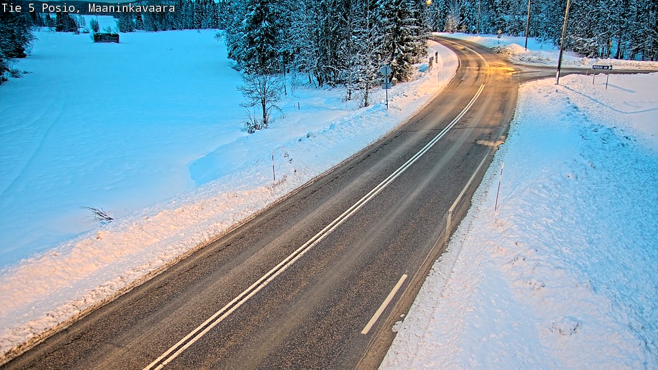 Kelikamerat Kuva Tie 5 Posio, Maaninkavaara, Posio, Lappi