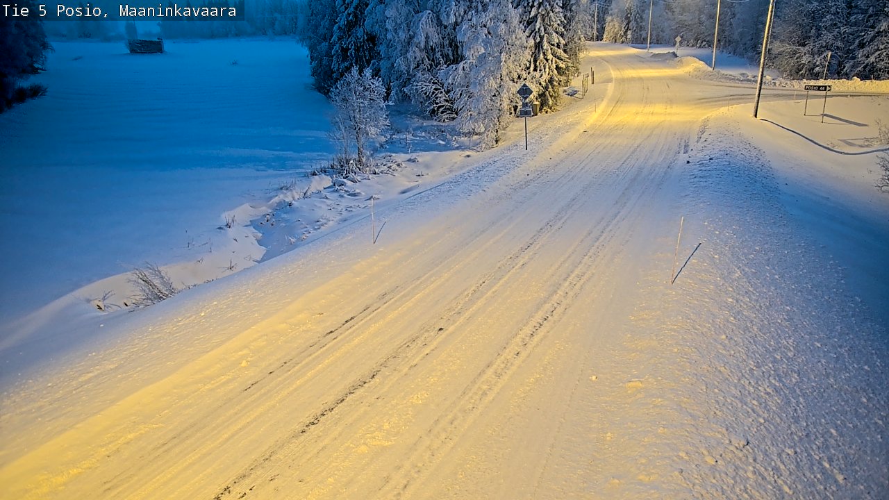 Weather Camera Image Road 5 Posio, Maaninkavaara, Posio, Lappi