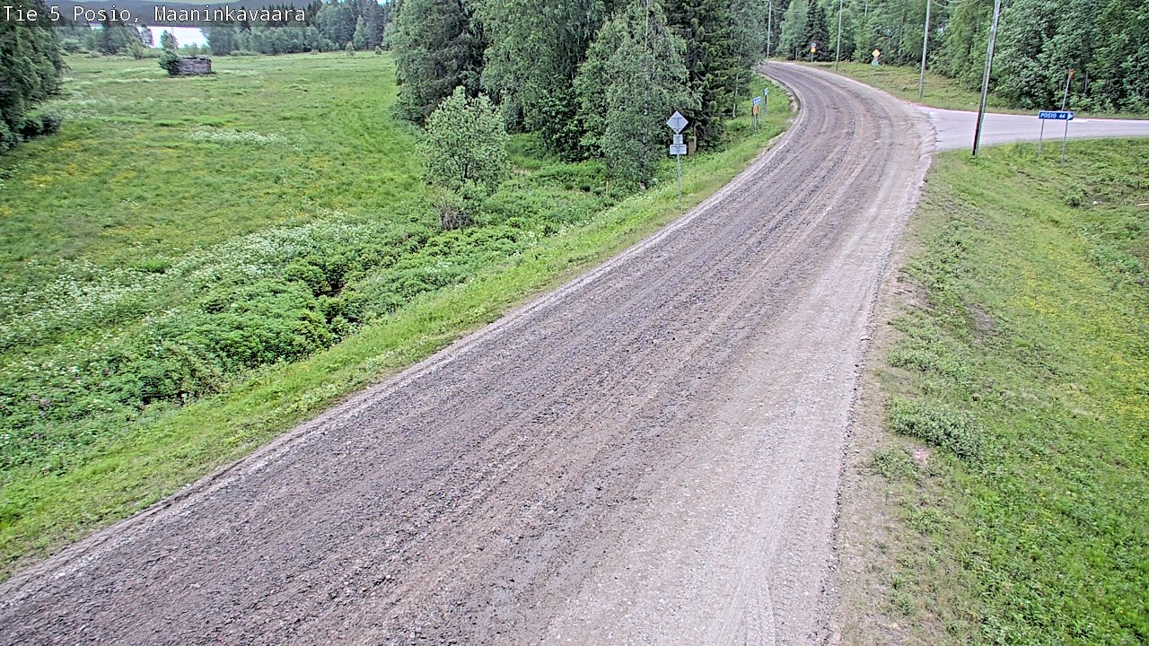 Kelikamerat Kuva Tie 5 Posio, Maaninkavaara, Posio, Lappi