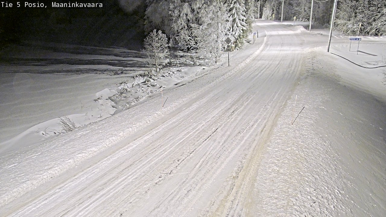 Kelikamerat Kuva Tie 5 Posio, Maaninkavaara, Posio, Lappi