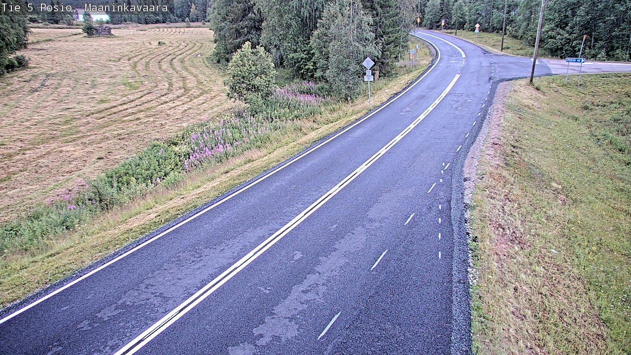 Kelikamerat Kuva Tie 5 Posio, Maaninkavaara, Posio, Lappi