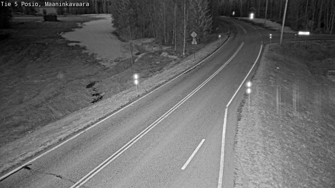 Weather Camera Image Väg 5 Posio, Maaninkavaara, Posio, Lappi