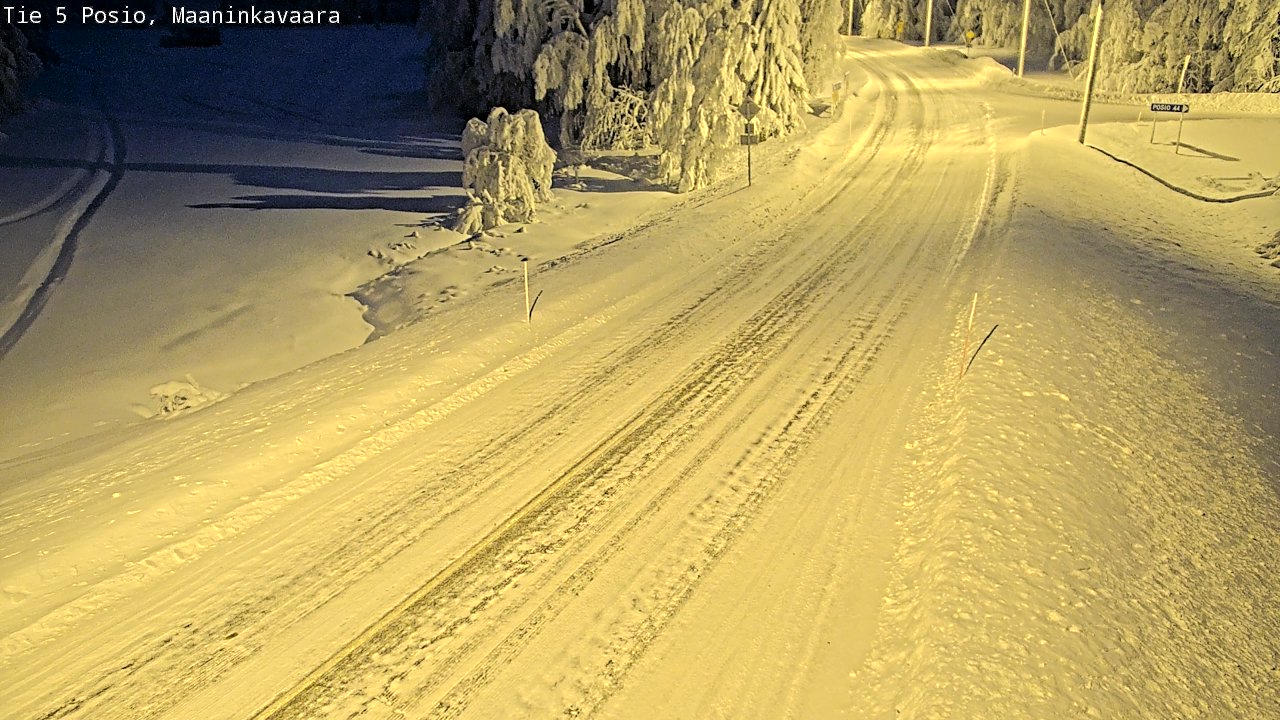 Kelikamerat Kuva Tie 5 Posio, Maaninkavaara, Posio, Lappi