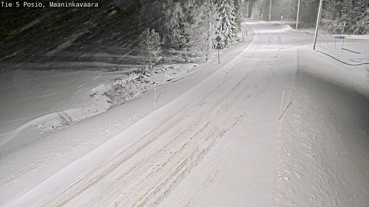 Kelikamerat Kuva Tie 5 Posio, Maaninkavaara, Posio, Lappi