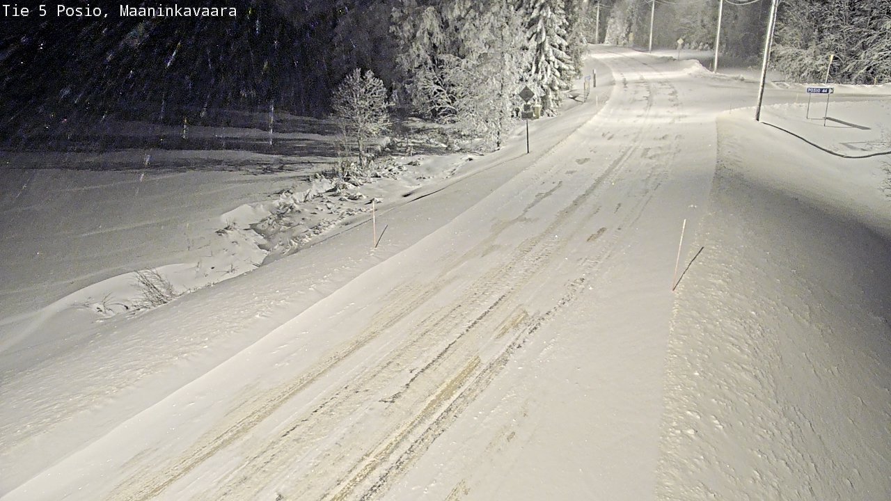 Kelikamerat Kuva Tie 5 Posio, Maaninkavaara, Posio, Lappi