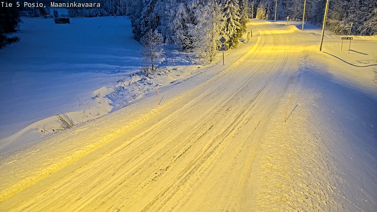 Kelikamerat Kuva Tie 5 Posio, Maaninkavaara, Posio, Lappi