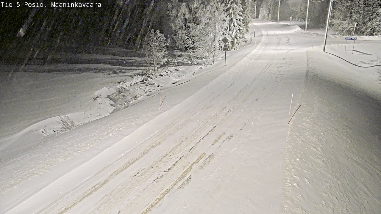 Kelikamerat Kuva Tie 5 Posio, Maaninkavaara, Posio, Lappi