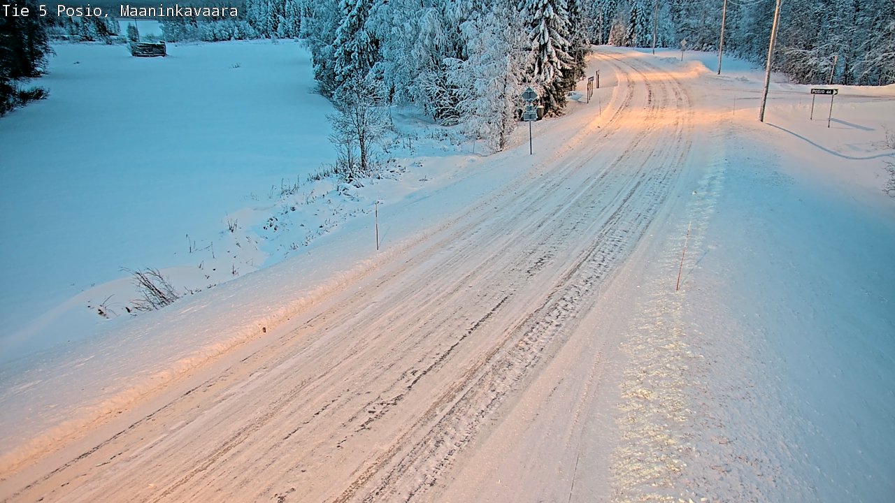 Kelikamerat Kuva Tie 5 Posio, Maaninkavaara, Posio, Lappi