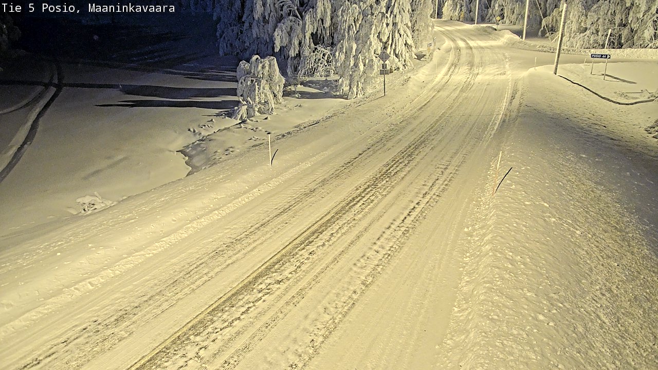 Kelikamerat Kuva Tie 5 Posio, Maaninkavaara, Posio, Lappi