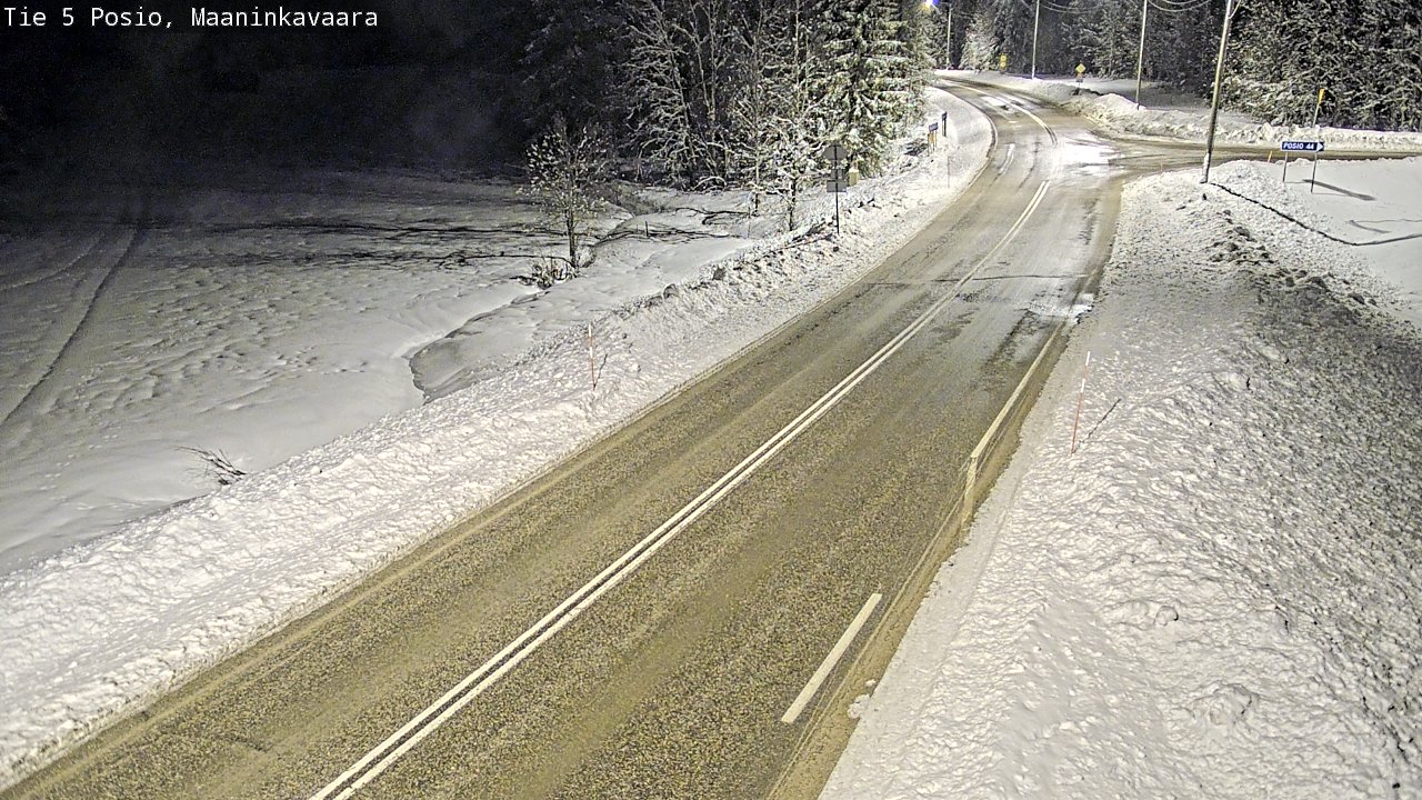 Kelikamerat Kuva Tie 5 Posio, Maaninkavaara, Posio, Lappi