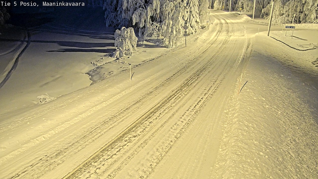 Kelikamerat Kuva Tie 5 Posio, Maaninkavaara, Posio, Lappi