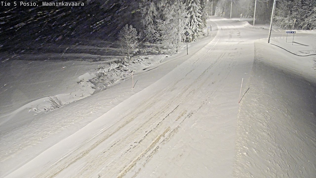 Kelikamerat Kuva Tie 5 Posio, Maaninkavaara, Posio, Lappi