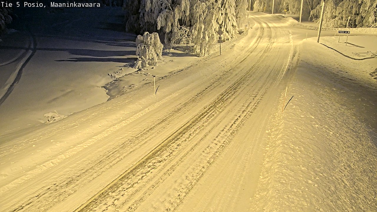 Kelikamerat Kuva Tie 5 Posio, Maaninkavaara, Posio, Lappi