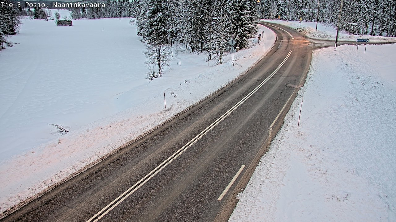 Kelikamerat Kuva Tie 5 Posio, Maaninkavaara, Posio, Lappi