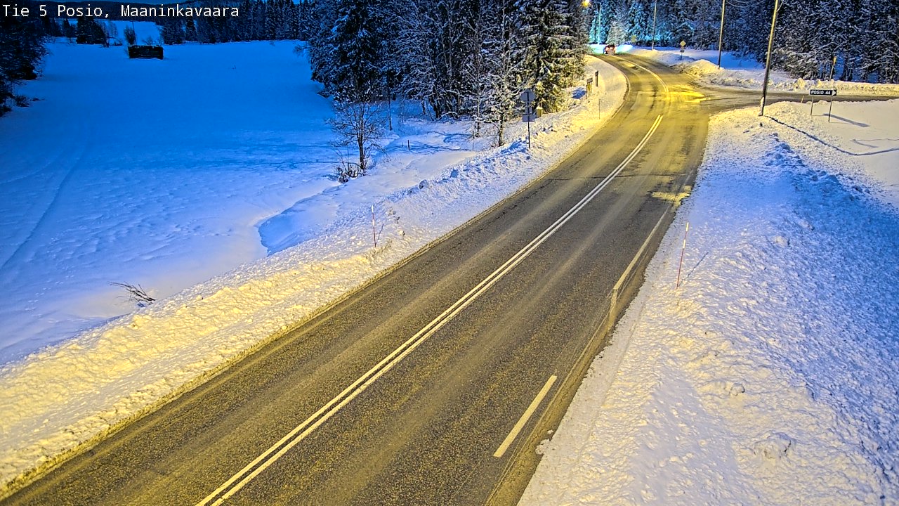 Kelikamerat Kuva Tie 5 Posio, Maaninkavaara, Posio, Lappi