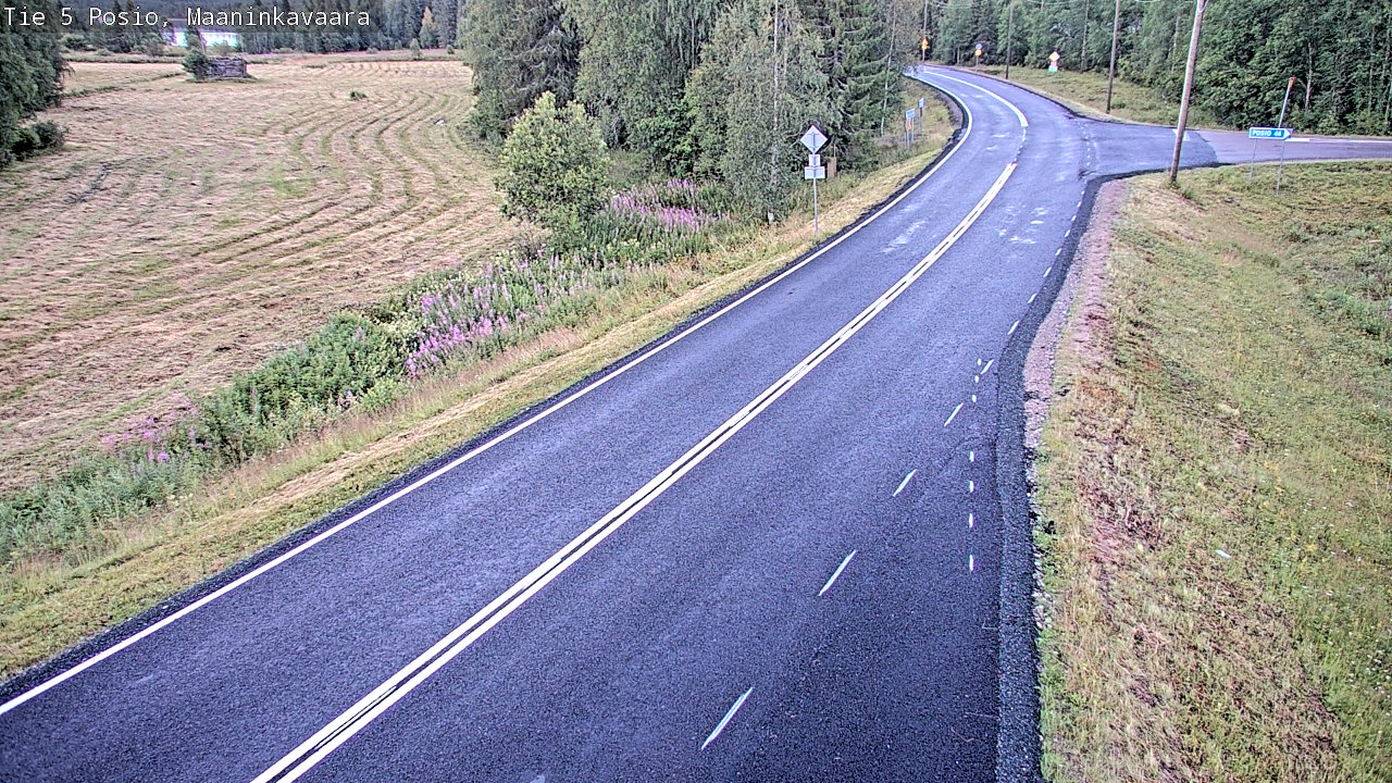 Kelikamerat Kuva Tie 5 Posio, Maaninkavaara, Posio, Lappi
