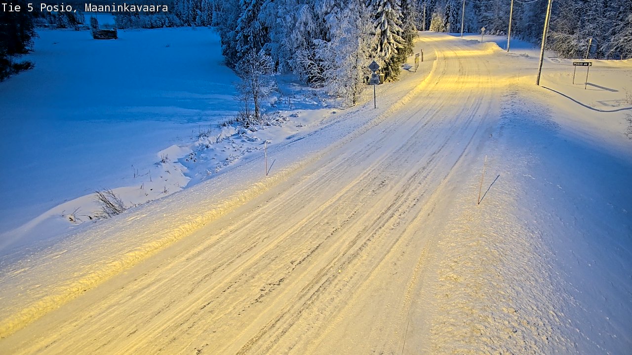 Kelikamerat Kuva Tie 5 Posio, Maaninkavaara, Posio, Lappi