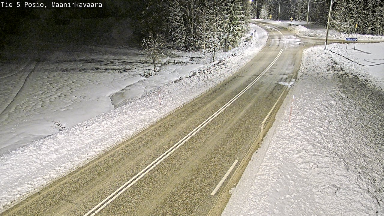 Kelikamerat Kuva Tie 5 Posio, Maaninkavaara, Posio, Lappi