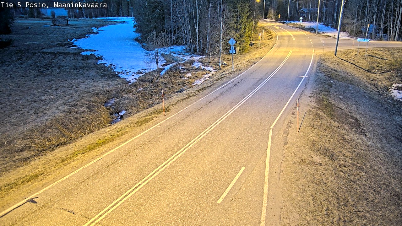 Weather Camera Image Väg 5 Posio, Maaninkavaara, Posio, Lappi